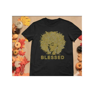 Blessed T-Shirt- Gold